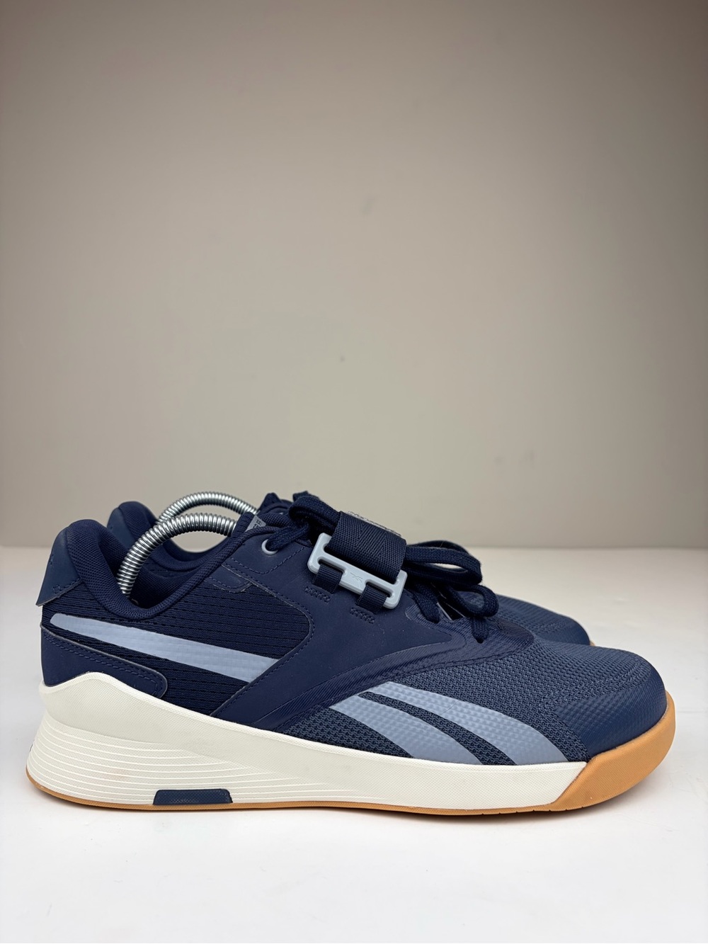 Reebok Lifter PR Weightlifting Shoes Men’s 10.5 Navy Cross Training Strap